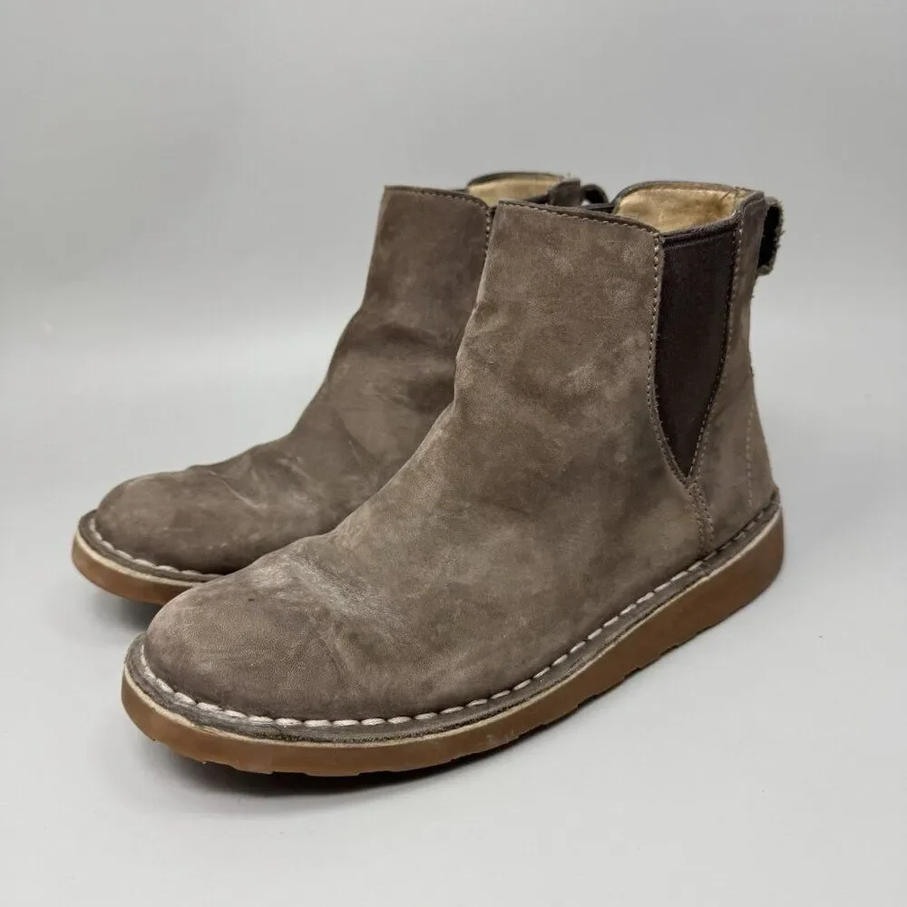 L.L.Bean Stonington Chelsea Boots Nubuck Leather Women's Shoes Size 7M